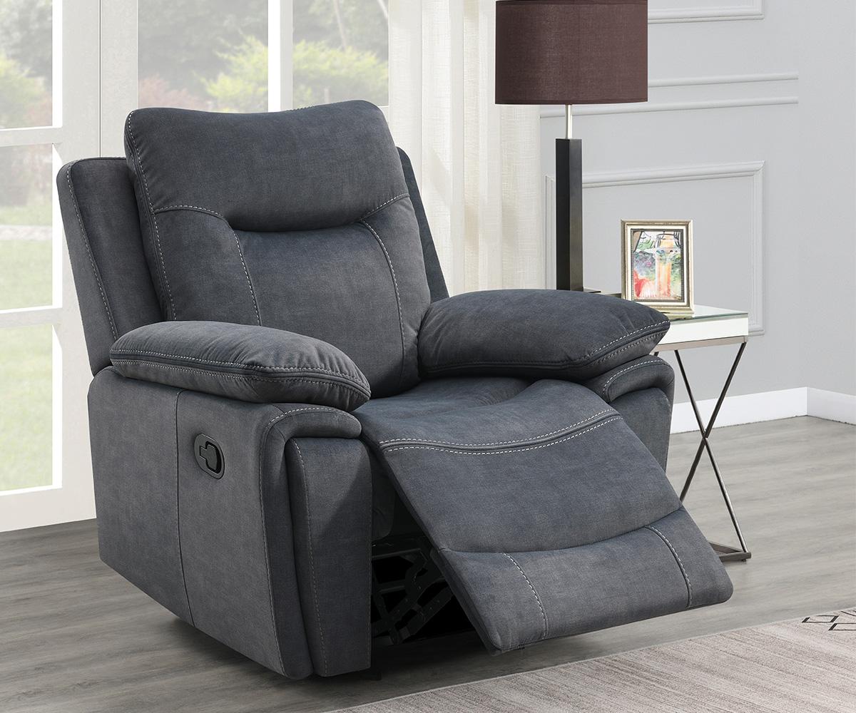 Finley Recliner Collection - Grey Fabric