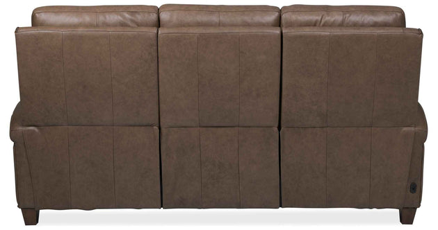 MS - Julian Zero Gravity Power Sofa with Power Headrest - Dark Brown