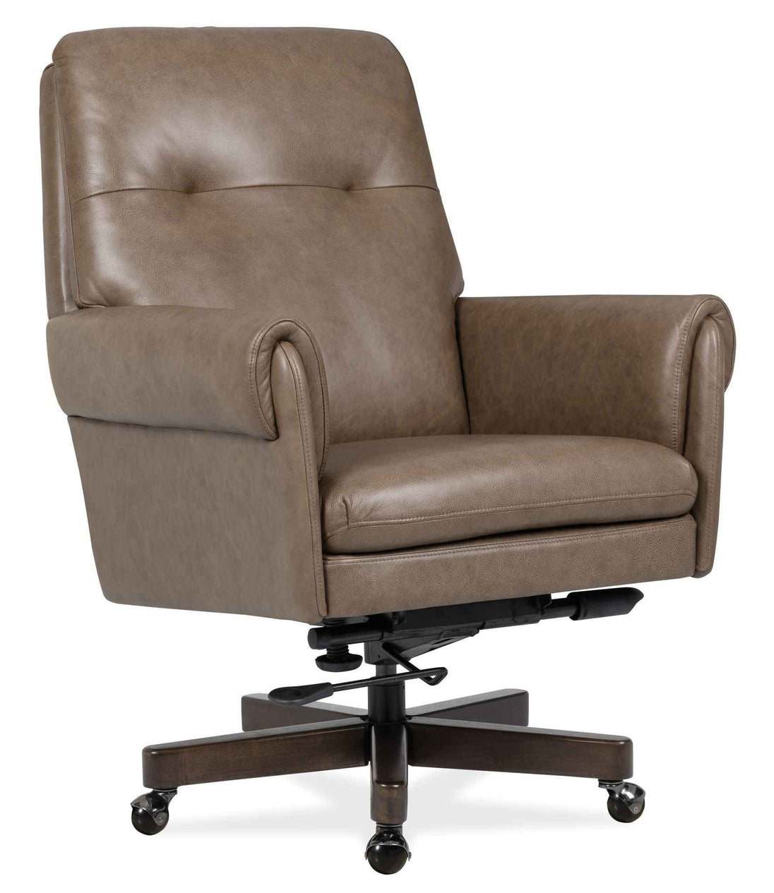 EC - Lenora Swivel Tilt Executive Chair - Dark Brown