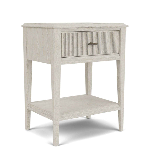 Carmella - One Drawer Accent Nightstand - Pebble Oak