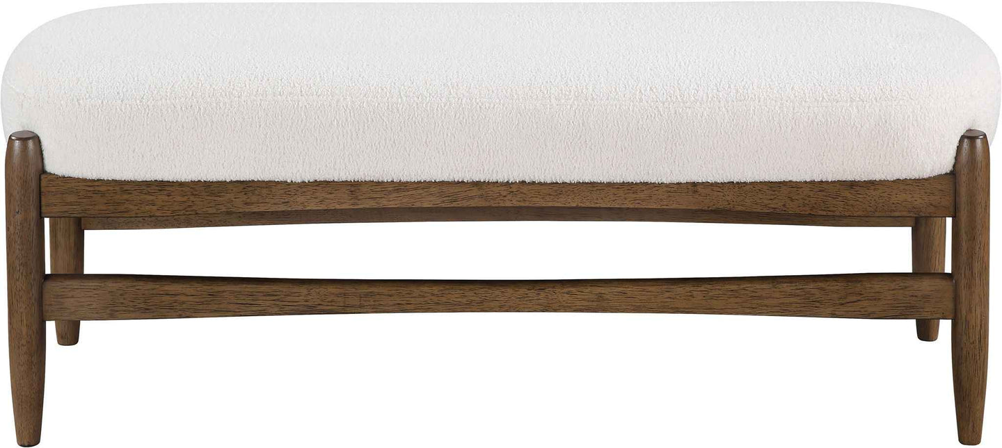 Briar - Faux Sheepskin Upholstered Bench