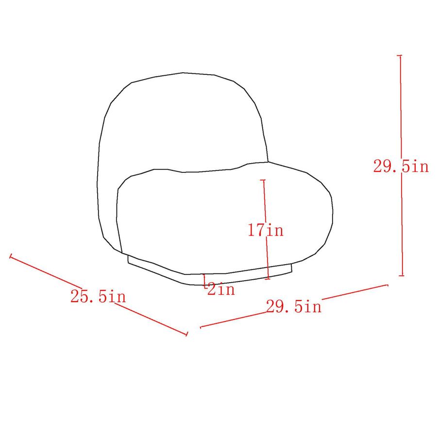 Zilano Accent Chair in Ivory Boucle Furniture Depot