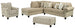 Dovemont 2-Piece Sectional with Chaise, Chair and Ottoman