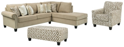 Dovemont 2-Piece Sectional with Chair and Ottoman