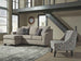 Kestrel - Sofa Chaise - Pearl Silver
