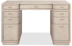 Marlowe - Knee-Hole Desk - Polished Limestone