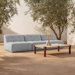 Sunseeker - 3 Piece Outdoor Sofa - Light Blue