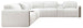 MS - Anaheim Seven-Piece Power Sectional - White