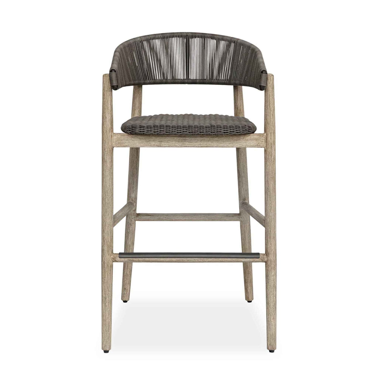 Dermott - Outdoor Bar Stool - Brown / Dark Gray