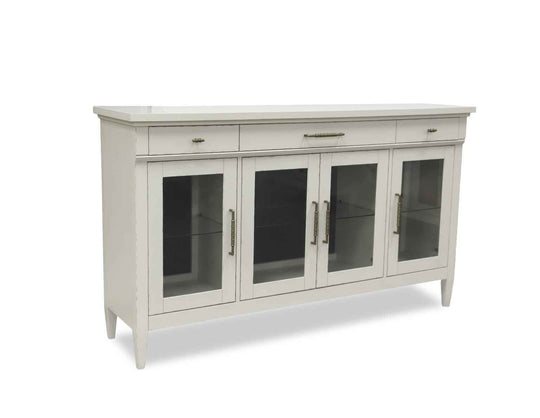 Reflections - Glass Door Server - Cashmere / Dark Roast
