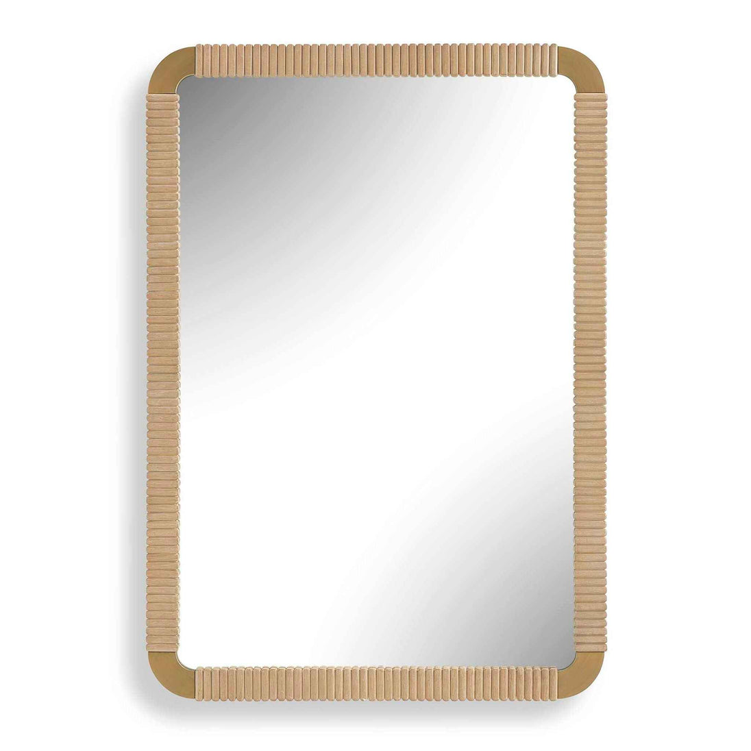 Heinrich - Wood Mirror - Brass / Gold / Woodtone