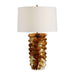 Bassa - Glazed Table Lamp - Brown / Cream