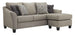 Kestrel - Sofa Chaise - Pearl Silver