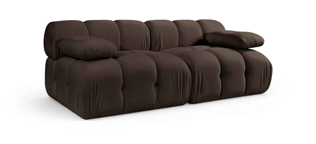 Orin - Velvet Performance Fabric Upholstered 2 Piece Modular Sofa