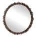Tiger Sea Urchin - Round Mirror - Brown / Green