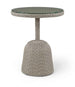 Seacrest - Tempered Glass Top And Wicker Outdoor Patio Counter Height Table