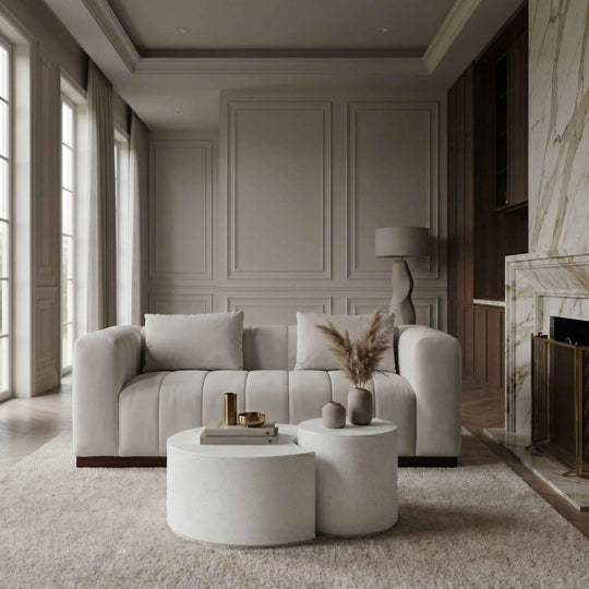 Imperia - Concrete Indoor / Outdoor Coffee Table - White