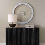Ivory Halo - Minimalist Wall Clock - Gold / White