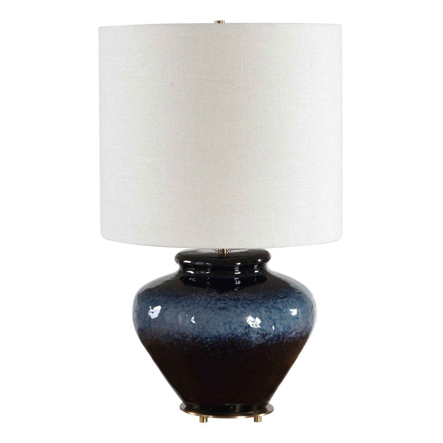 Andrus - Glaze Table Lamp - Blue