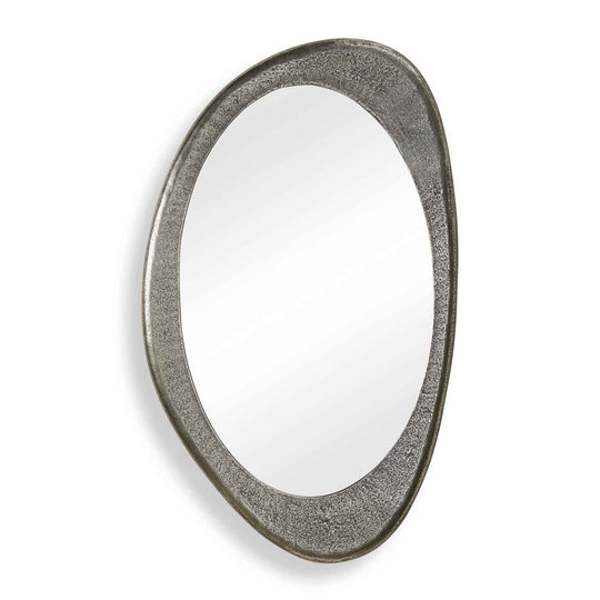 Schiller - Oval Mirror - Antique Nickel
