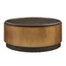 Parrish - Round Coffee Table - Brass / Woodtone