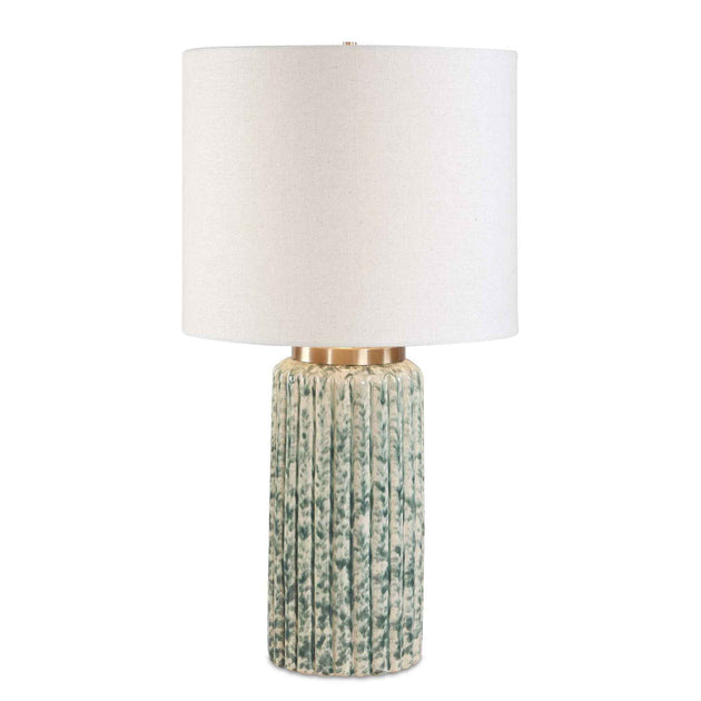 Hensley - Table Lamp - Ivory & Green