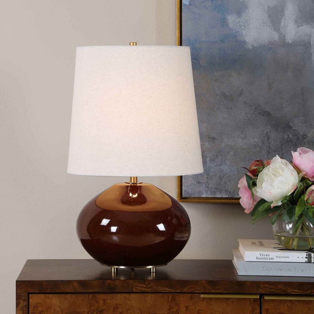 Allemand - Glaze Table Lamp - Ruby Red