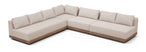 Solace - Olefin Performance Fabric 4 Piece Outdoor Patio Modular Sectional