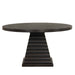 Plateau - 54" Round Dining Table - Top & Base - Dark Brown