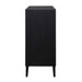 Andrei - Teak Root 2 Door Cabinet - Black / Woodtone