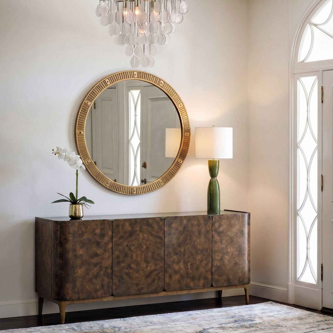 Heart Of Gold - Round Mirror - Brass / Gold