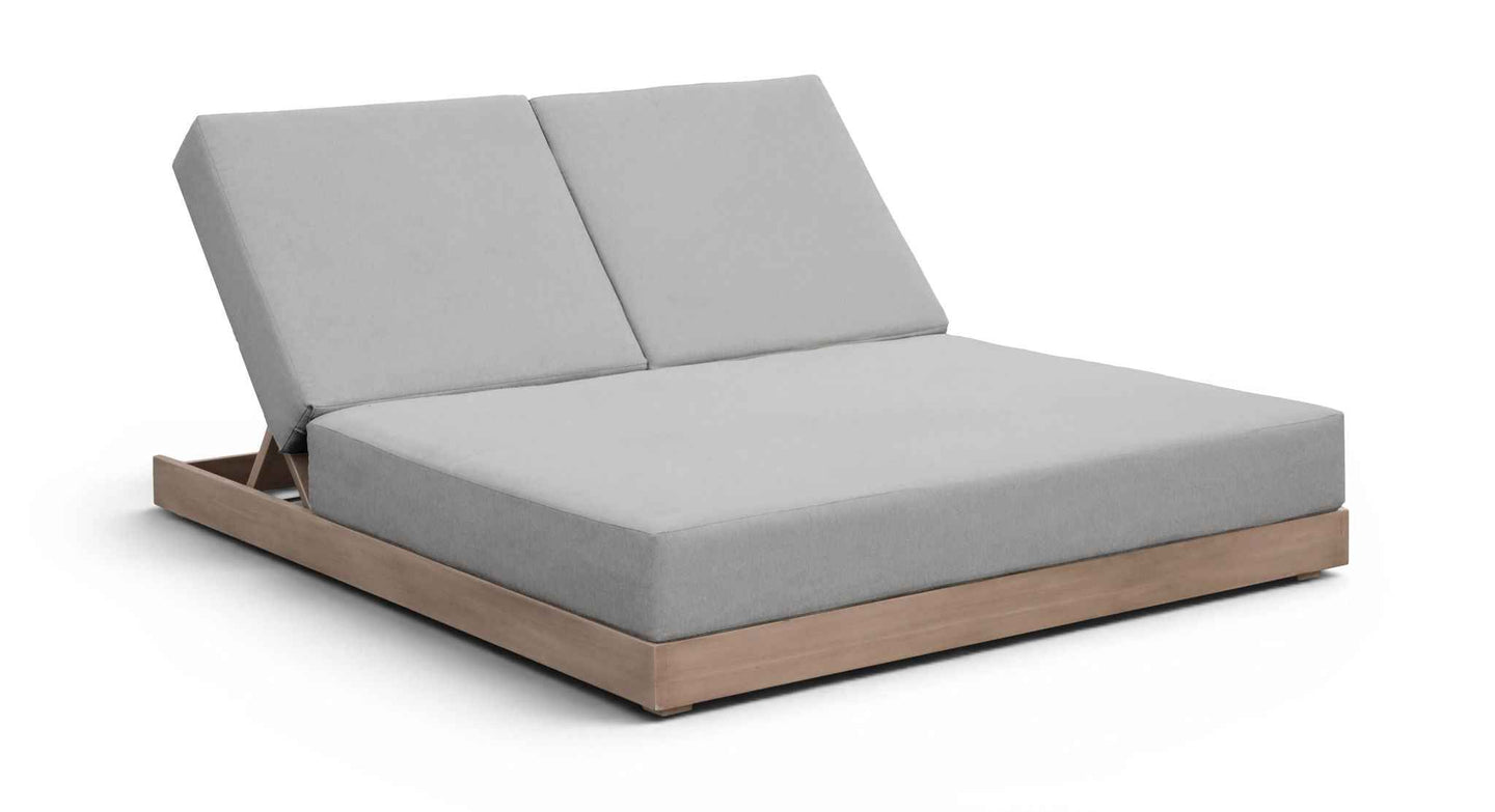 Solace - Olefin Performance Fabric Outdoor Patio Double Lounge Chair