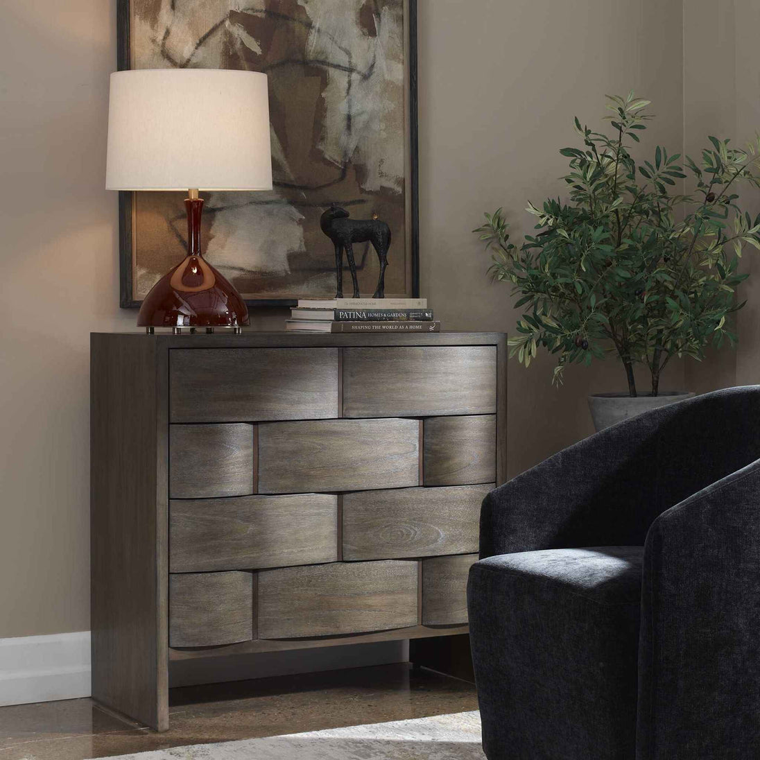 Lydon - 4 Drawer Chest - Brown