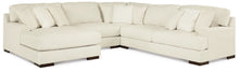 Load image into Gallery viewer, Zada Ivory 4Pc Left Arm Facing Chaise Sectional