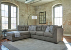 Pitkin - Left Arm Facing Corner Chaise 2 Pc Sectional - Slate