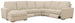 MS - Optimus Five-Seat Power Sectional - Beige