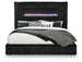 Tayleena - Upholstered Bed With Fireplace And Wireless Audio
