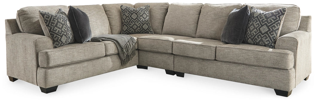 Bovarian Stone Right Arm Facing Loveseat 3 Pc Sectional