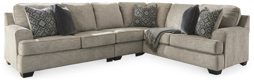 Bovarian Stone Left Arm Facing Loveseat 3 Pc Sectional