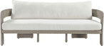Sandbay - Olefin Water Resistant Fabric And Wicker Outdoor Patio Sofa