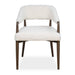 Austell - Shearling Dining Chair - Brown / White