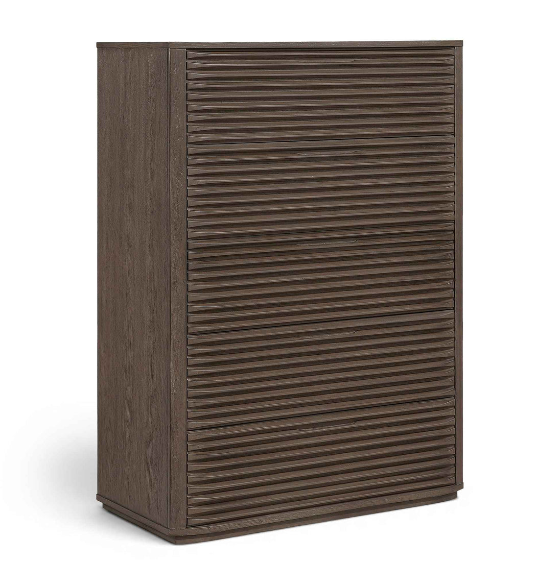 Morino - Oak Veneer And Solid Wood Chest - Brown