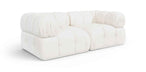 Orin - Velvet Performance Fabric Upholstered 2 Piece Modular Sofa (2 Corner Chairs)