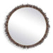 Tiger Sea Urchin - Round Mirror - Brown / Green