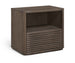 Morino - Oak Veneer And Solid Wood Nightstand - Brown