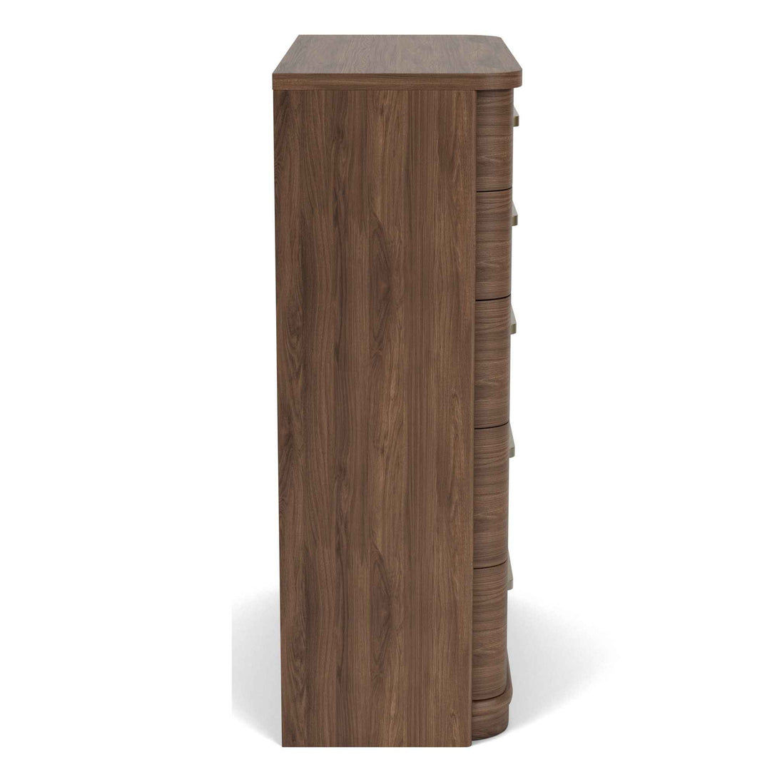 Delia - 5 Drawer Chest - Nouveau Walnut