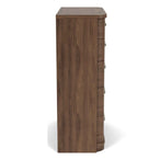 Delia - 5 Drawer Chest - Nouveau Walnut