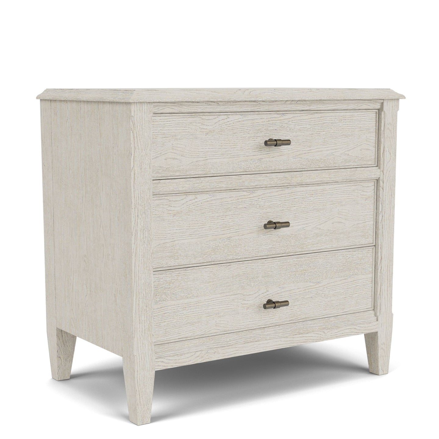 Carmella - Three Drawer Nightstand - Pebble Oak