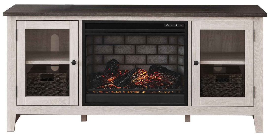 Dorrinson - TV Stand With Fireplace Insert