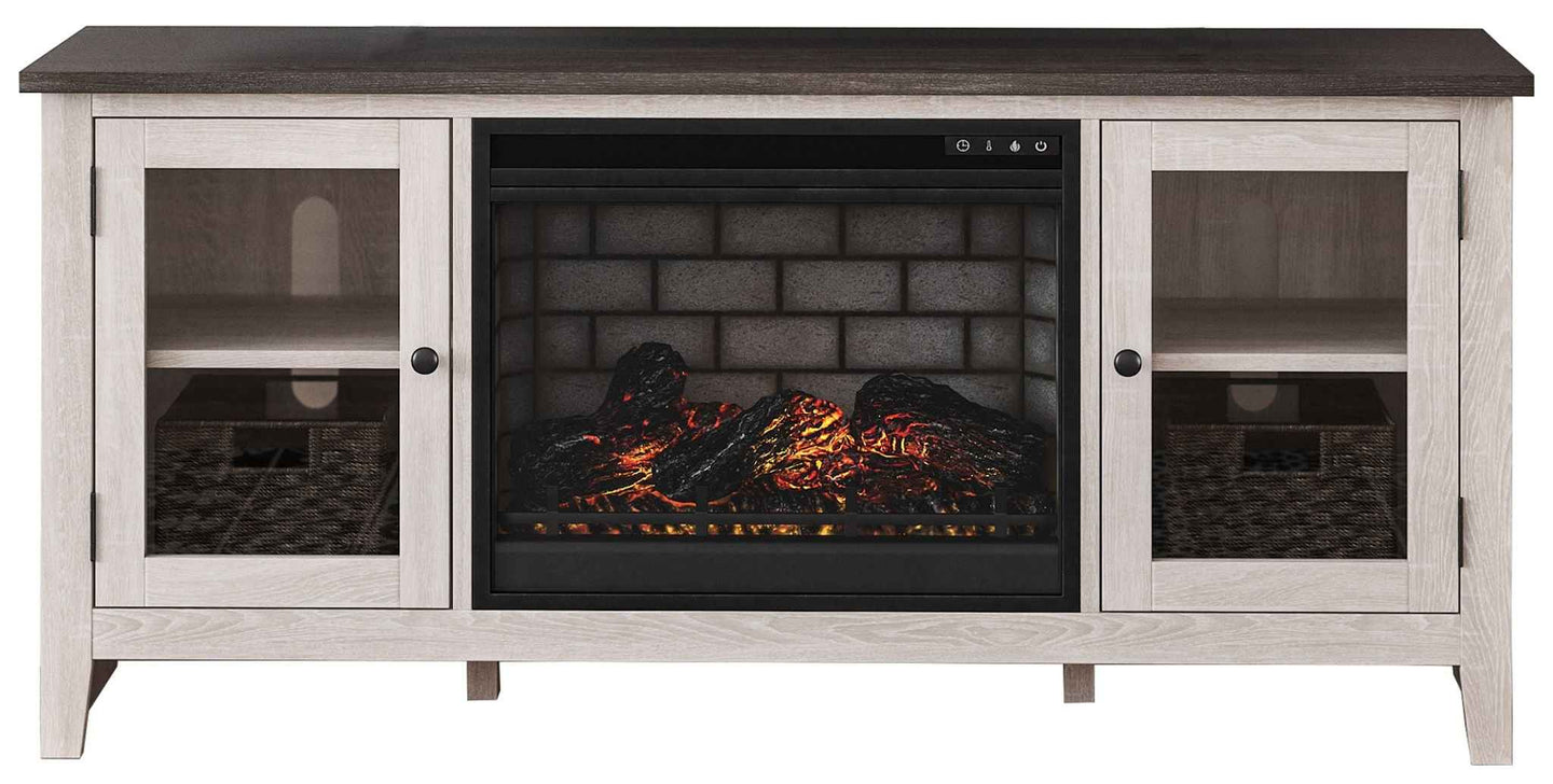 Dorrinson - TV Stand With Fireplace Insert